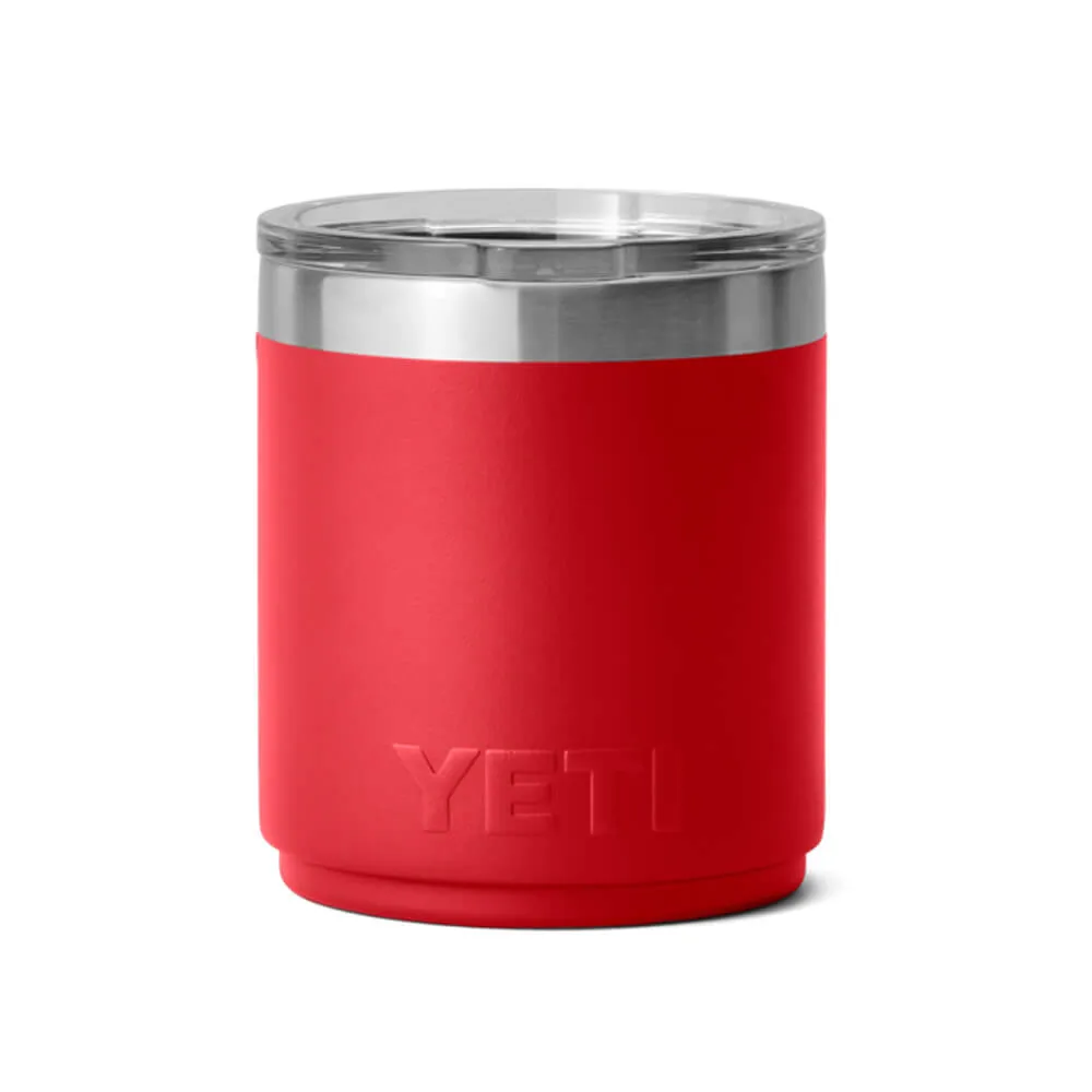 21071504014 TERMO RAMBLER 10oz LOWBALL 2.0 TAPA MAGNETICA RESCUE RED MARCA YETI