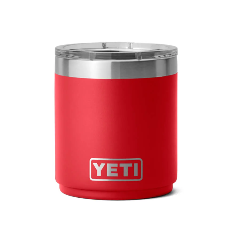 21071504014 TERMO RAMBLER 10oz LOWBALL 2.0 TAPA MAGNETICA RESCUE RED MARCA YETI