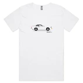 924 Porsche side Mens Scoop Neck T-Shirt