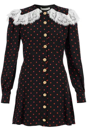 Alessandra Rich 'silk polka dot mini dress