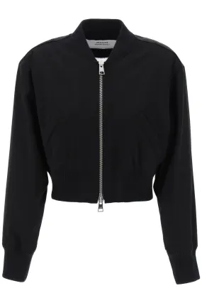 Ami Alexandre Matiussi Women's Cropped Twill Bomber Jacket