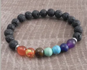 Chakra Stone Bead Bracelet