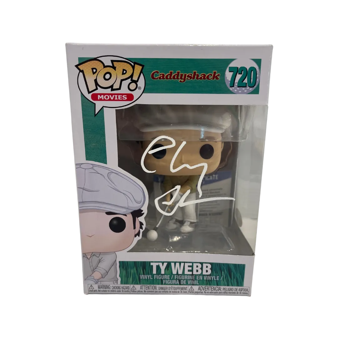 Chevy Chase Caddyshack Ty Webb Autographed Funko Pop - Beckett COA