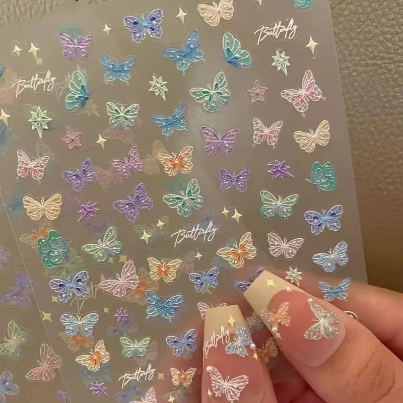 Colorful Butterfly Fairy Nail Sticker - Kimi