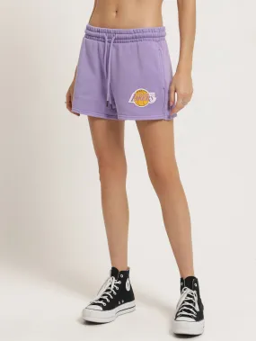 Courtney Lakers Shorts in Faded Purple