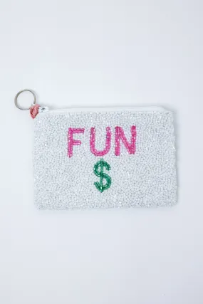 Fun $ Beaded Coin Purse