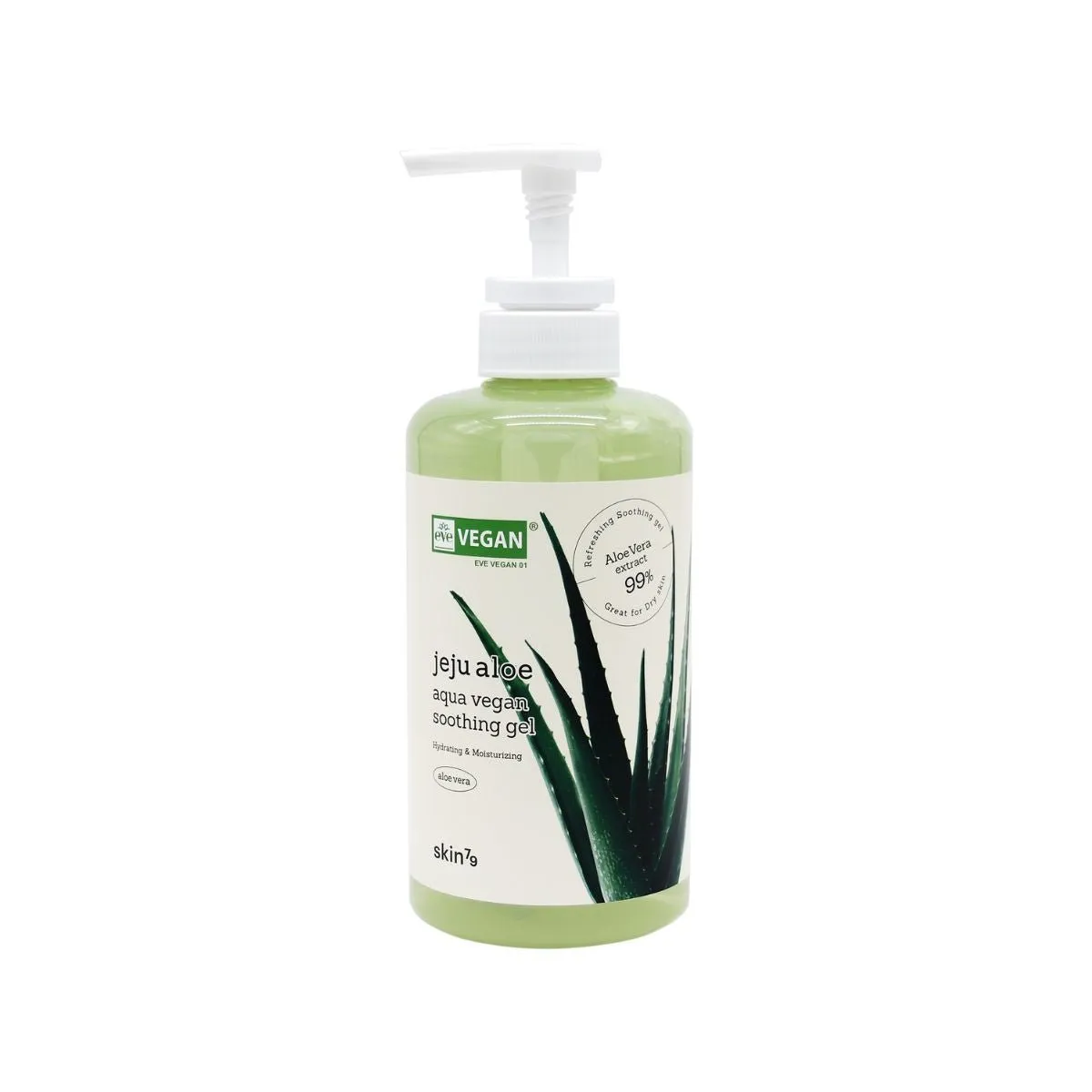 Gel Facial y Corporal Skin79 Jeju Aloe Aqua Vegan Soothing Gel 500g