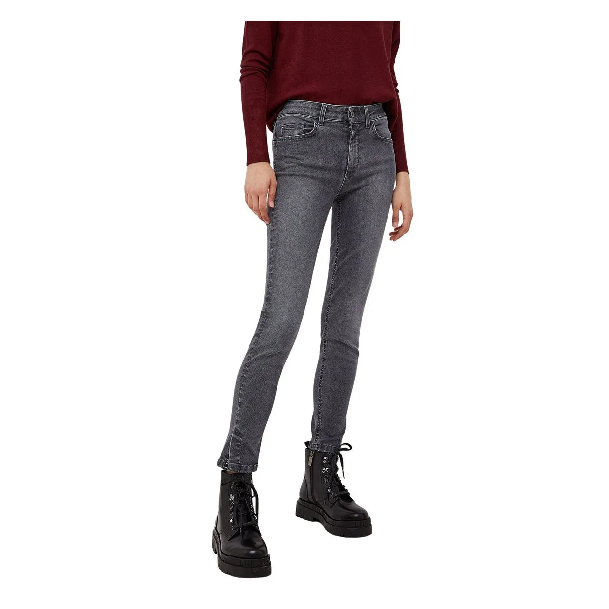 Jeans Liu-Jo Skinny Con Spacchetto Grigio