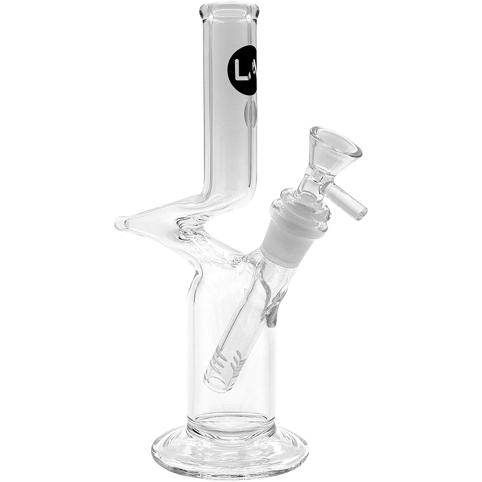 LA Pipes Zig-Zag and Straight Hybrid Bong