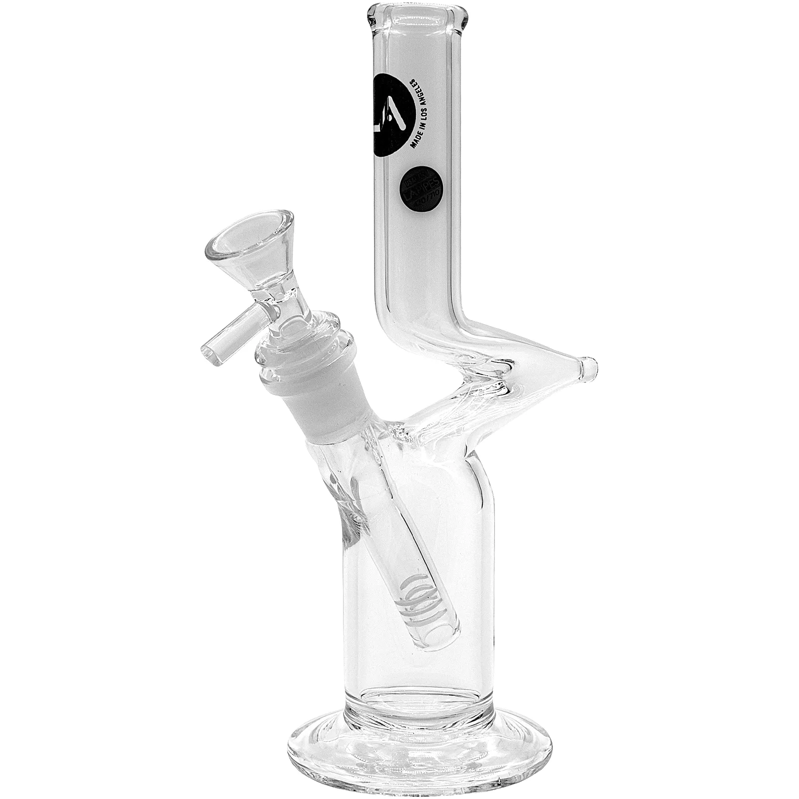 LA Pipes Zig-Zag and Straight Hybrid Bong