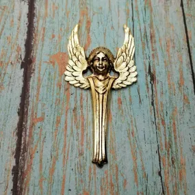 Large Brass Angel Stamping x 1 - 14061FFA.