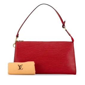 Louis Vuitton Pochette Accessoires Red Epi