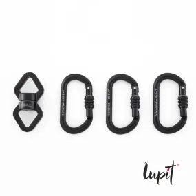 Lupit Aerial Hoop/Lyra | Single Rigging Set (3x Carabiner   1x Swivel)