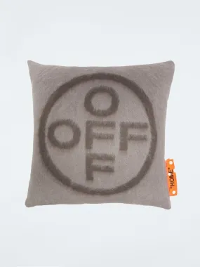 Off-White c/o Virgil Abloh  Brushed Off-Cross Big Pillow Light Grey