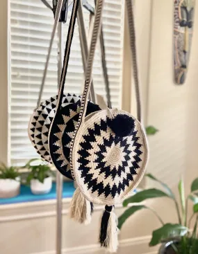 Perissa Beach Rounded Crochet Bags