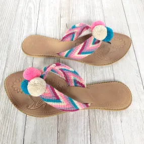 Spring Lover Pom Pom Sandals - Summer Flip Flops