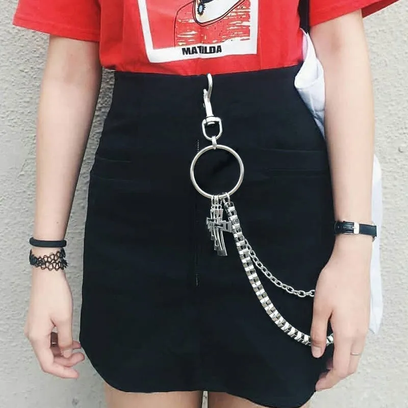 STREET FASHION METAL CHAIN WAIST ACESSORIES BY18007