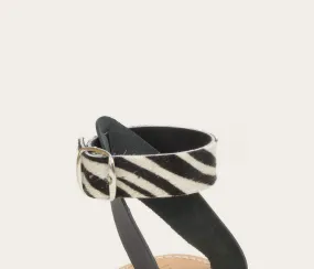 Zebra ankle straps